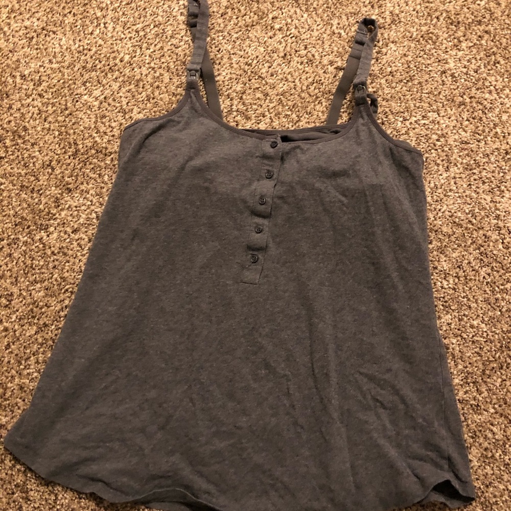 Gray Nursing Sleep Tank